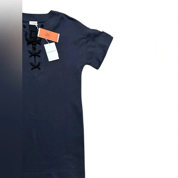 NWT Malene Birger Navy Bluer Rope Tie Shirt Dress x-Small - Picture 4 of 9